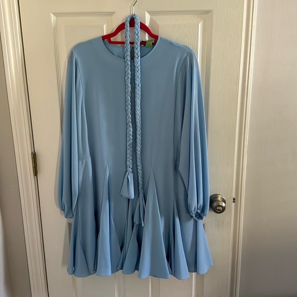 Blue Gianni Bini Belted Dress